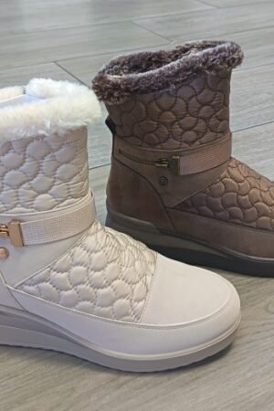 BOTÍN MUJER ACOLCHADO CON RIBETE PELO MYSOFT