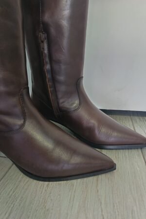 BOTA ALTA MUJER TACON BAJO PIEL DESIREE