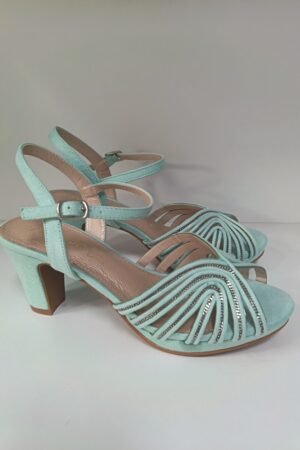 SANDALIA MUJER VESTIR CON TACÓN MEDIO PRESTIGIO