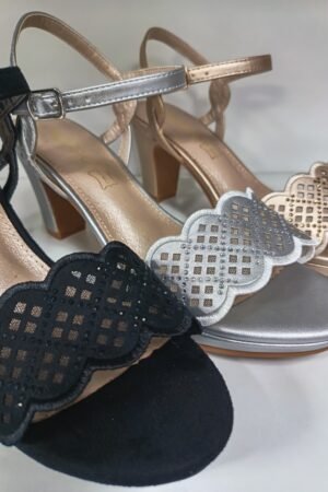 SANDALIAS VESTIR MUJER CON TACÓN BAJO Y PLATAFORMA