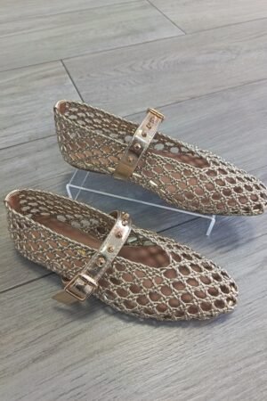 BAILARINA MUJER CALADA DORADA