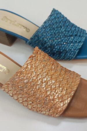 PALAS DE MUJER TRENZADAS Y PIEL